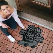 Custom shaped dirt modified door mat