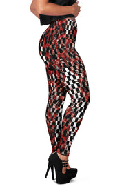 Racing Leopard Checkered Leggings