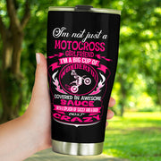 motocross girlfriend tumbler