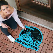 Custom Shaped Dragster Door Mat