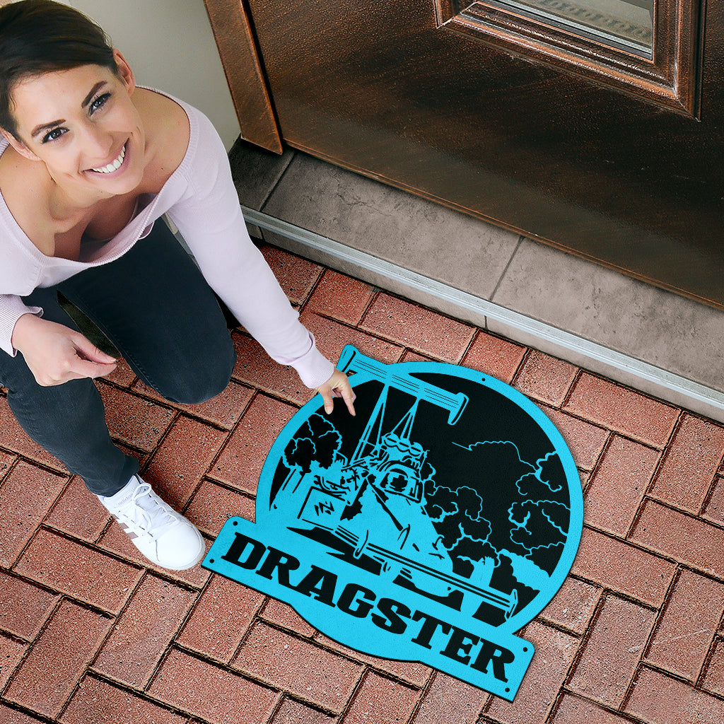 Custom Shaped Dragster Door Mat