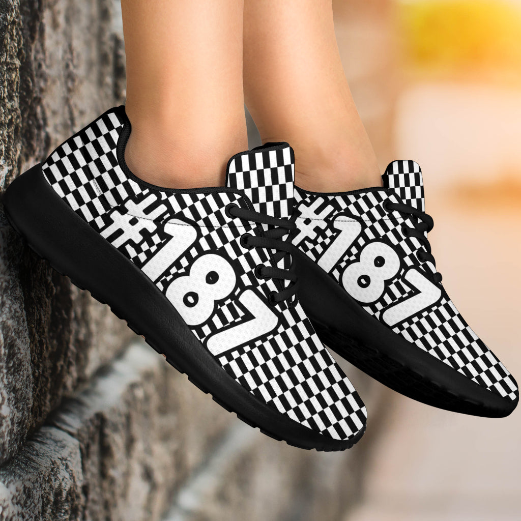 Racing Sneakers Checkered Flag