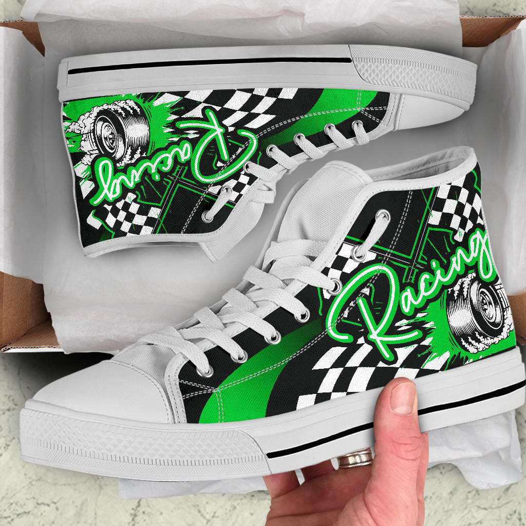 Racing High Top Shoes green