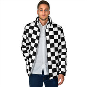 Racing checkered flag padded jackets