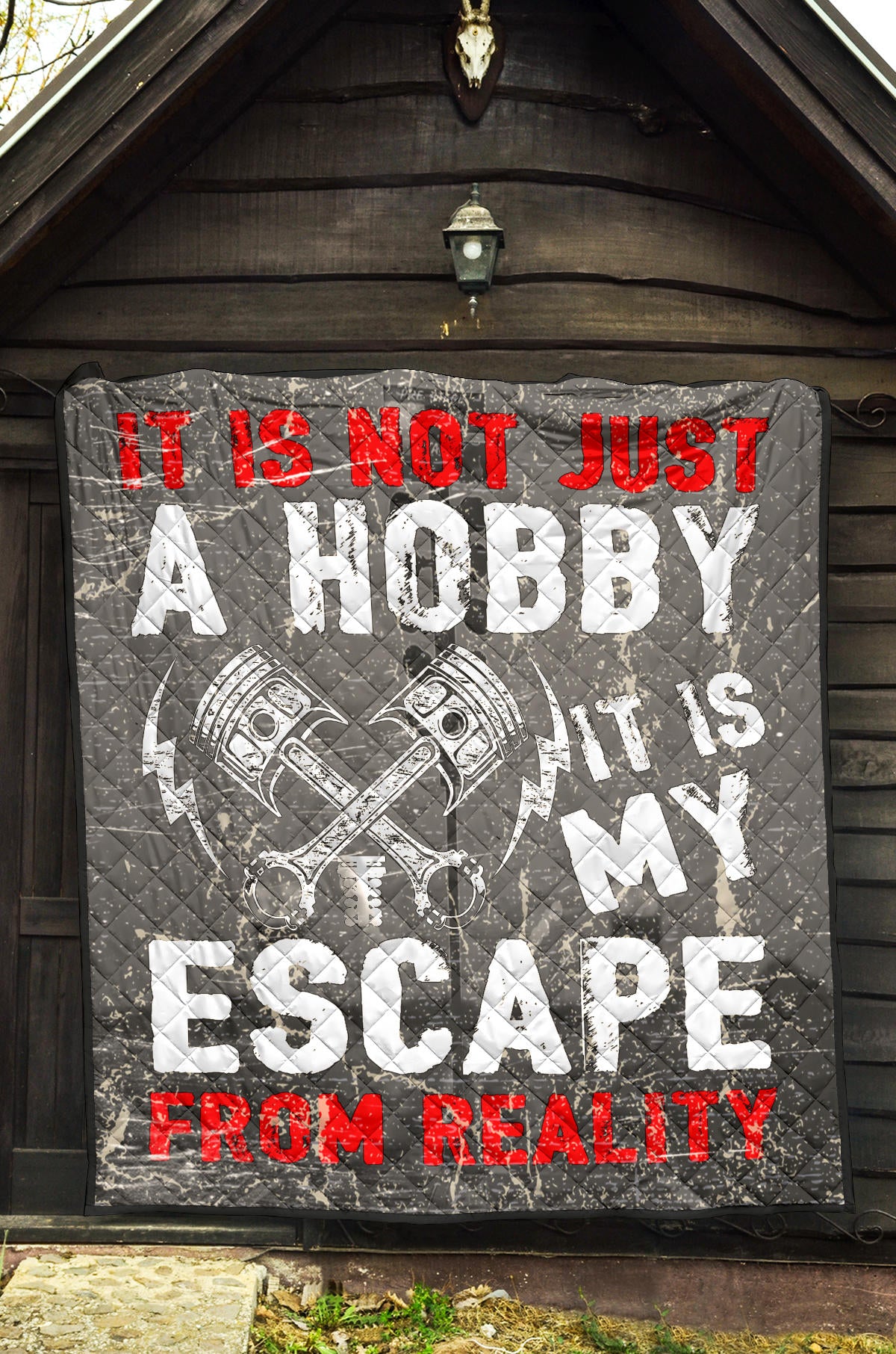 IIt Is Not Just A Hobby it's my escape from reality Drag Racing Premium Quilt