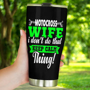 motocross wife tumbler