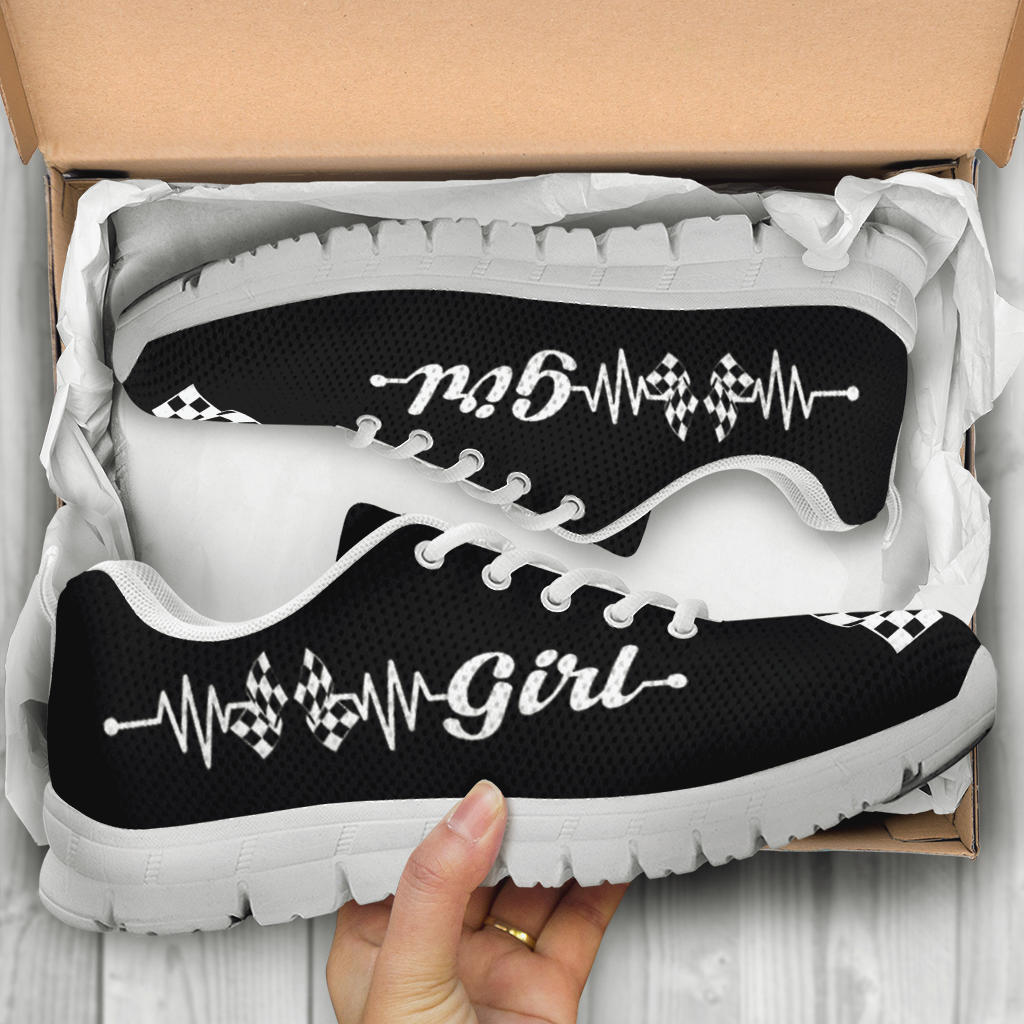 Racing Girl Heartbeat Running Sneakers
