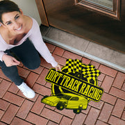 Custom shaped dirt modified door mat