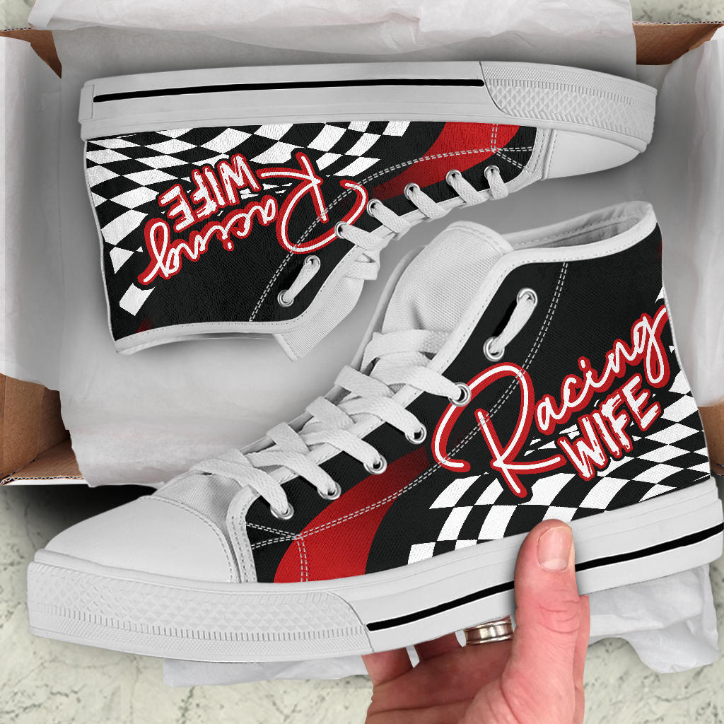 Racing Wife High Top Shoes