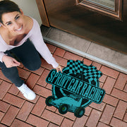 Custom shaped sprint car non-wing door mat
