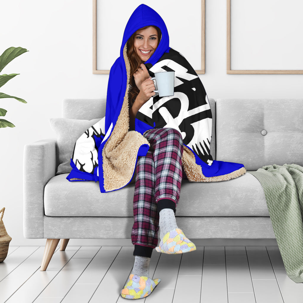 Drag Racing Hooded Blanket