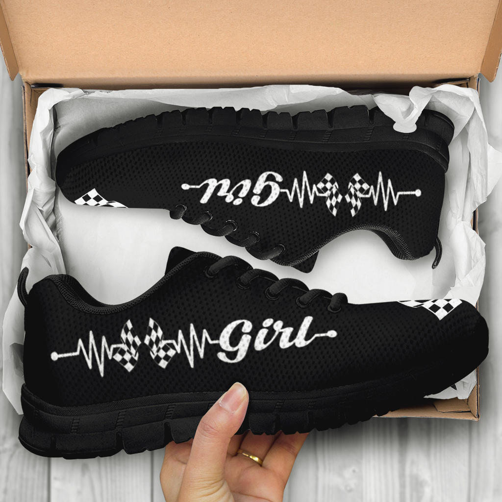 Racing Girl Heartbeat Running Sneakers