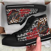 Dirt Track Racing Sprint Car High Top Shoes