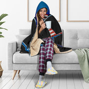 Drag Racing Heartbeat Forever USA Hooded Blanket