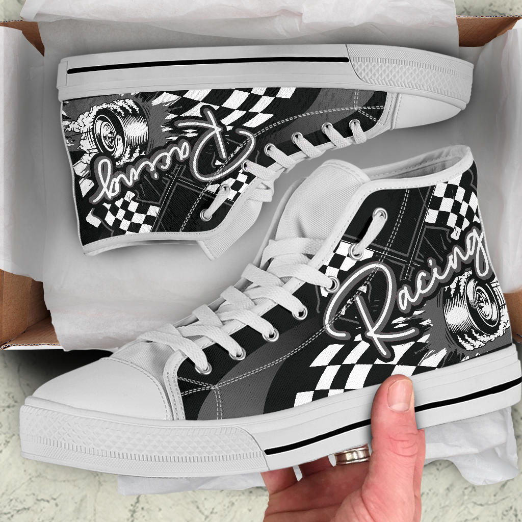 Racing High Top Shoes grey