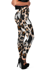 Racing Leopard Checkered Leggings