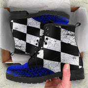 Racing Checkered Boots