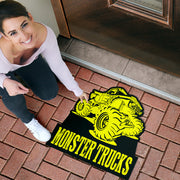 Custom Shaped Monster Trucks Door Mat