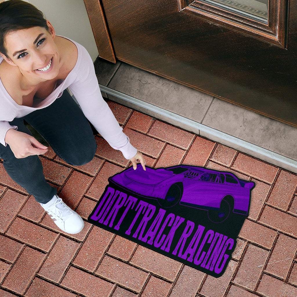 Custom shaped sprint car door mat