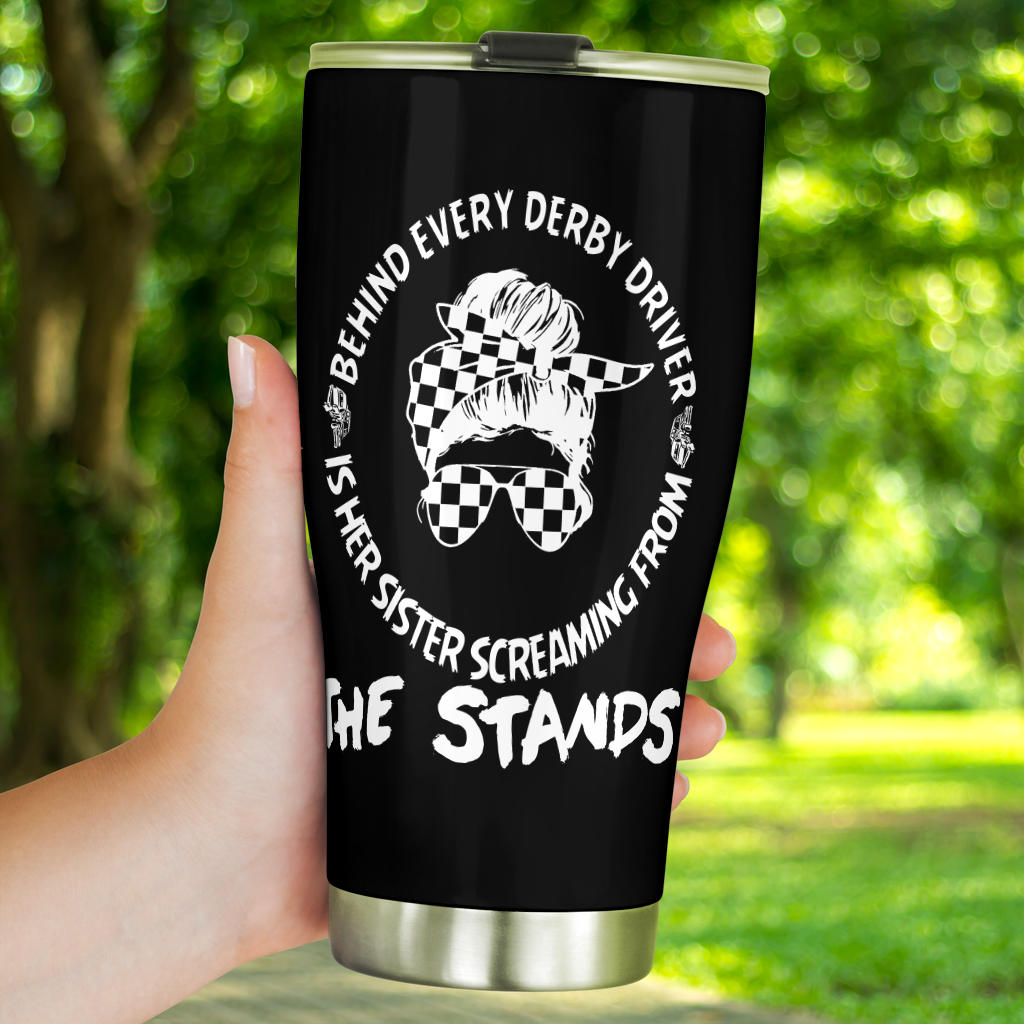 demolition derby sister tumbler
