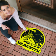 Custom Shaped Dragster Door Mat