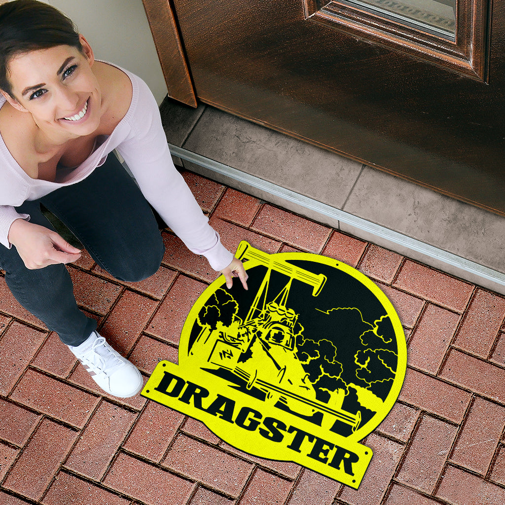 Custom Shaped Dragster Door Mat