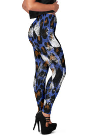 Racing Leopard Checkered Leggings
