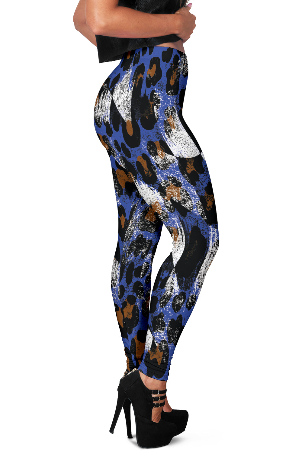 Racing Leopard Checkered Leggings