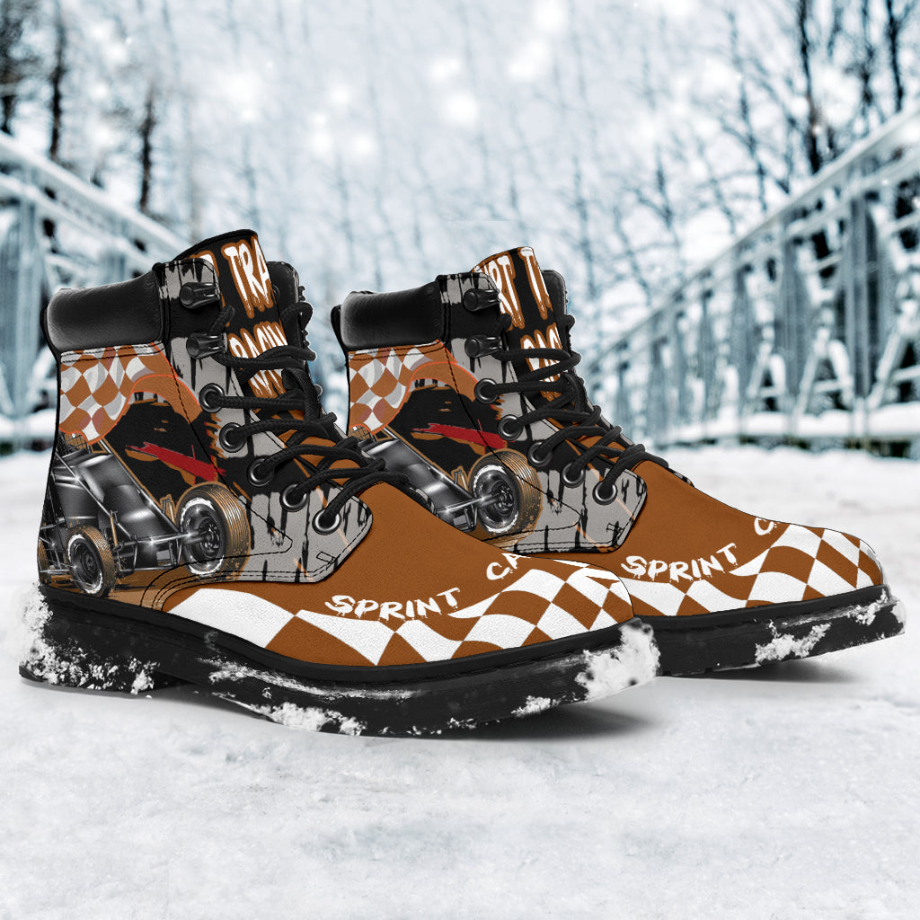 Sprint Car Racing All-Season Boots non wing car