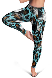 Racing Leopard Checkered Leggings