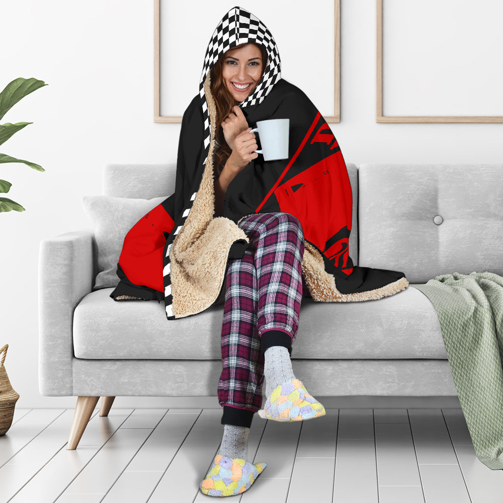 Dwarf Car Racing Forever Hooded Blanket