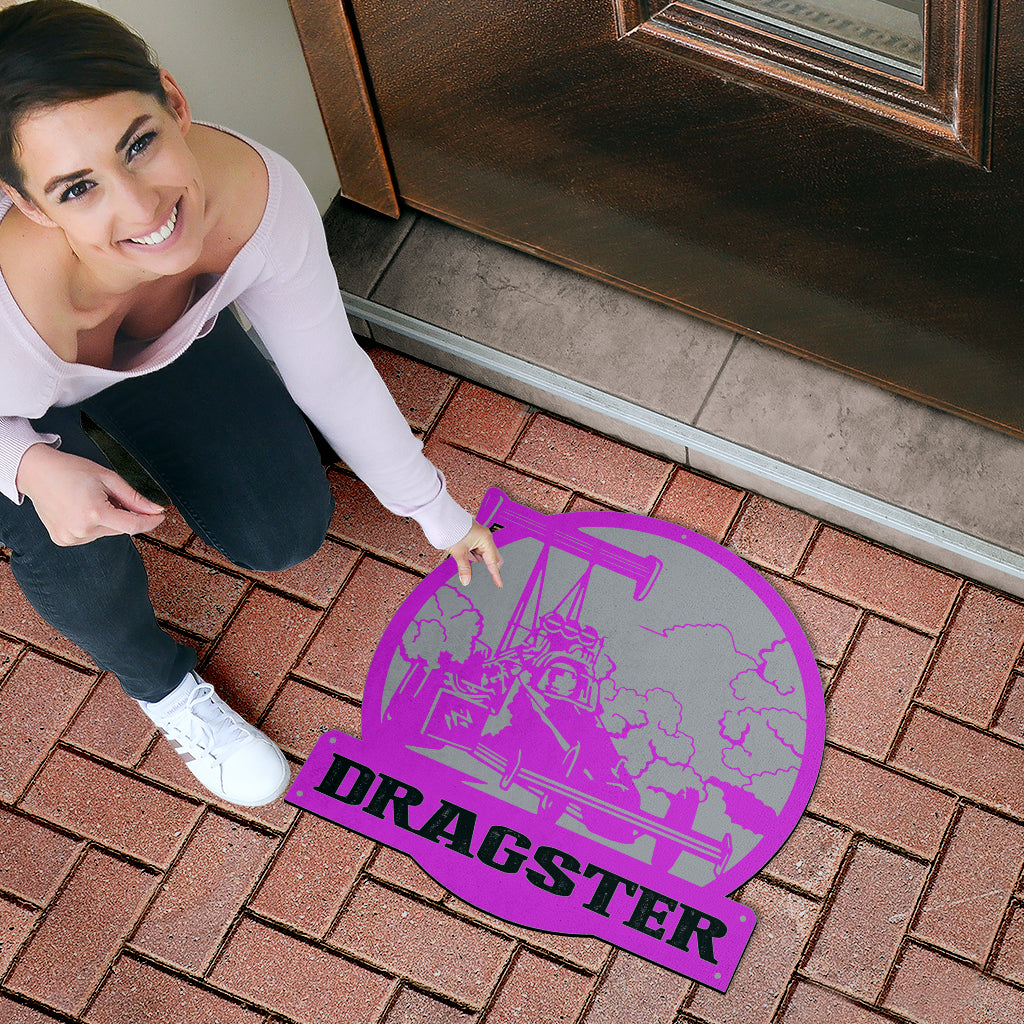 Custom Shaped Dragster Door Mat