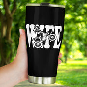 motocross wife tumbler