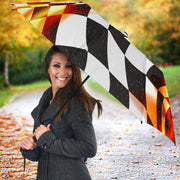Racing Flag Of flame Umbrella