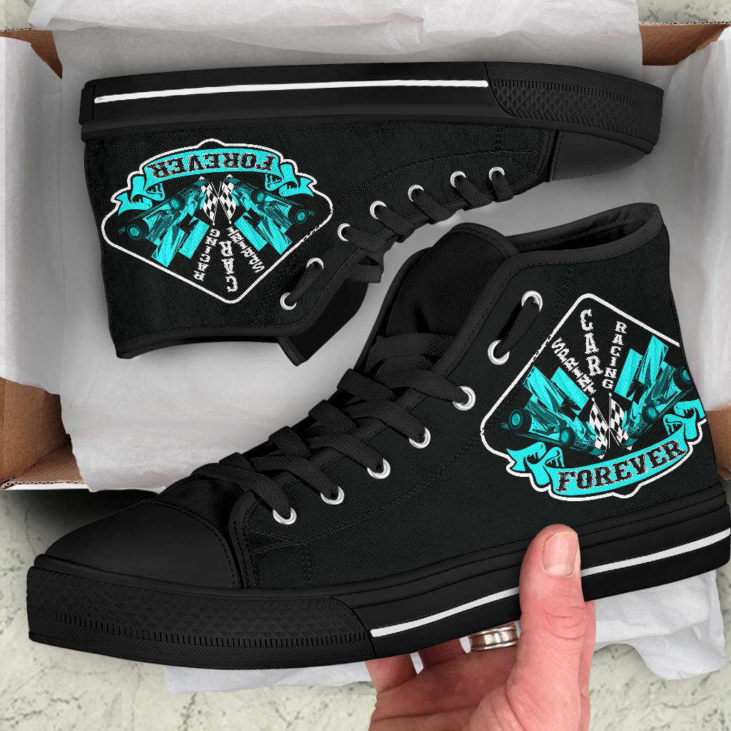 Sprint Car Racing High Top Shoes
