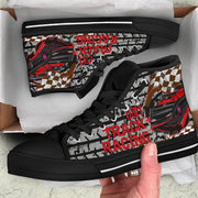 Dirt Track Racing Late Model High Top Shoes