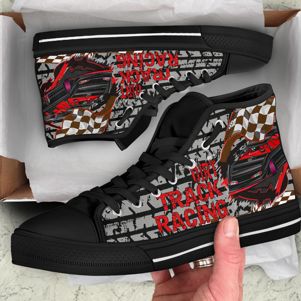 Dirt Track Racing Late Model High Top Shoes