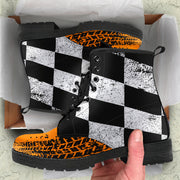 Racing Checkered Boots