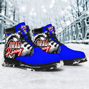 Drag Racing All-Season Boots blue