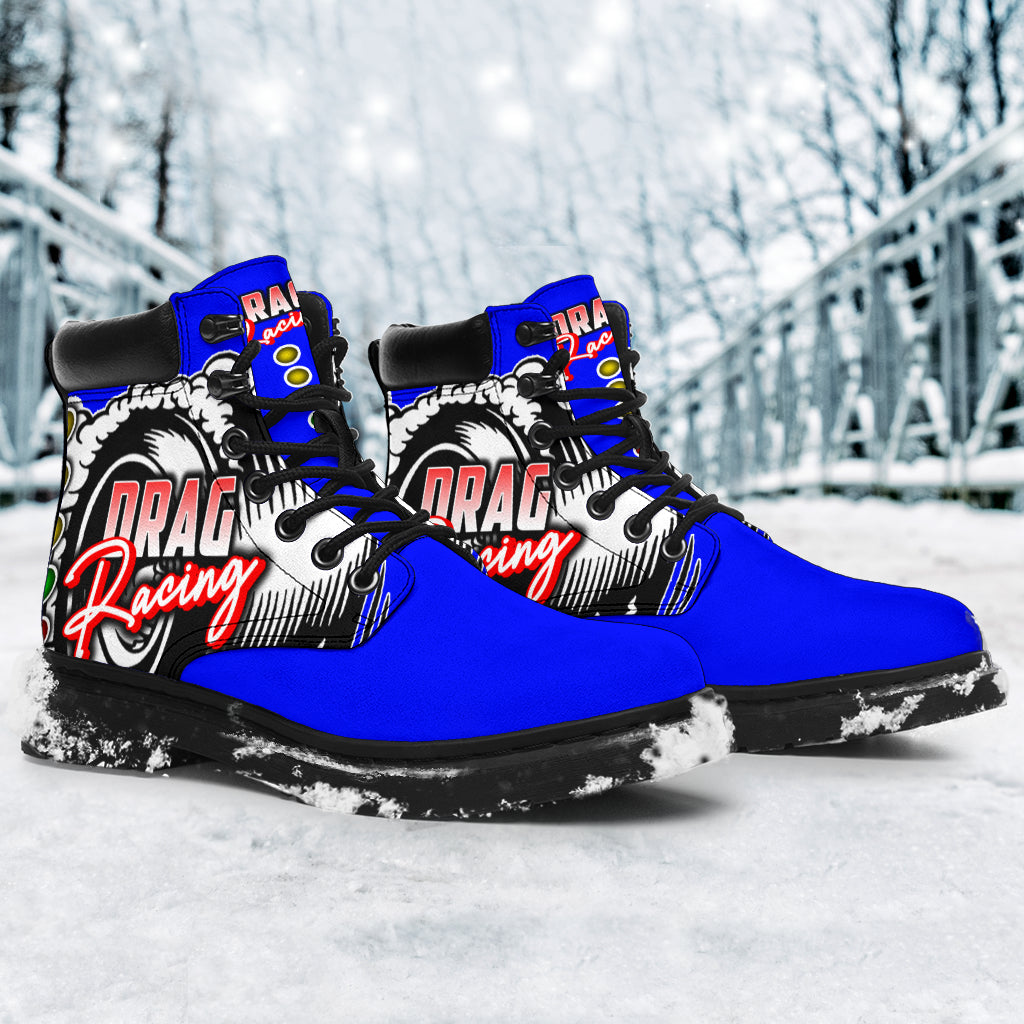 Drag Racing All-Season Boots blue