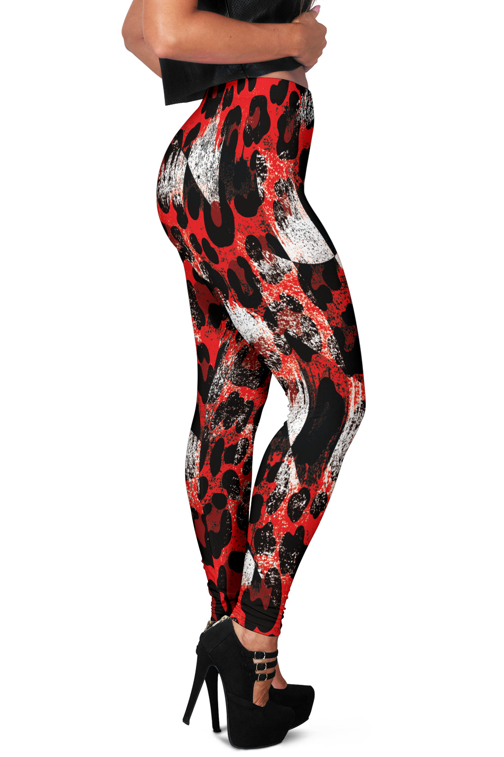 Racing Leopard Checkered Leggings