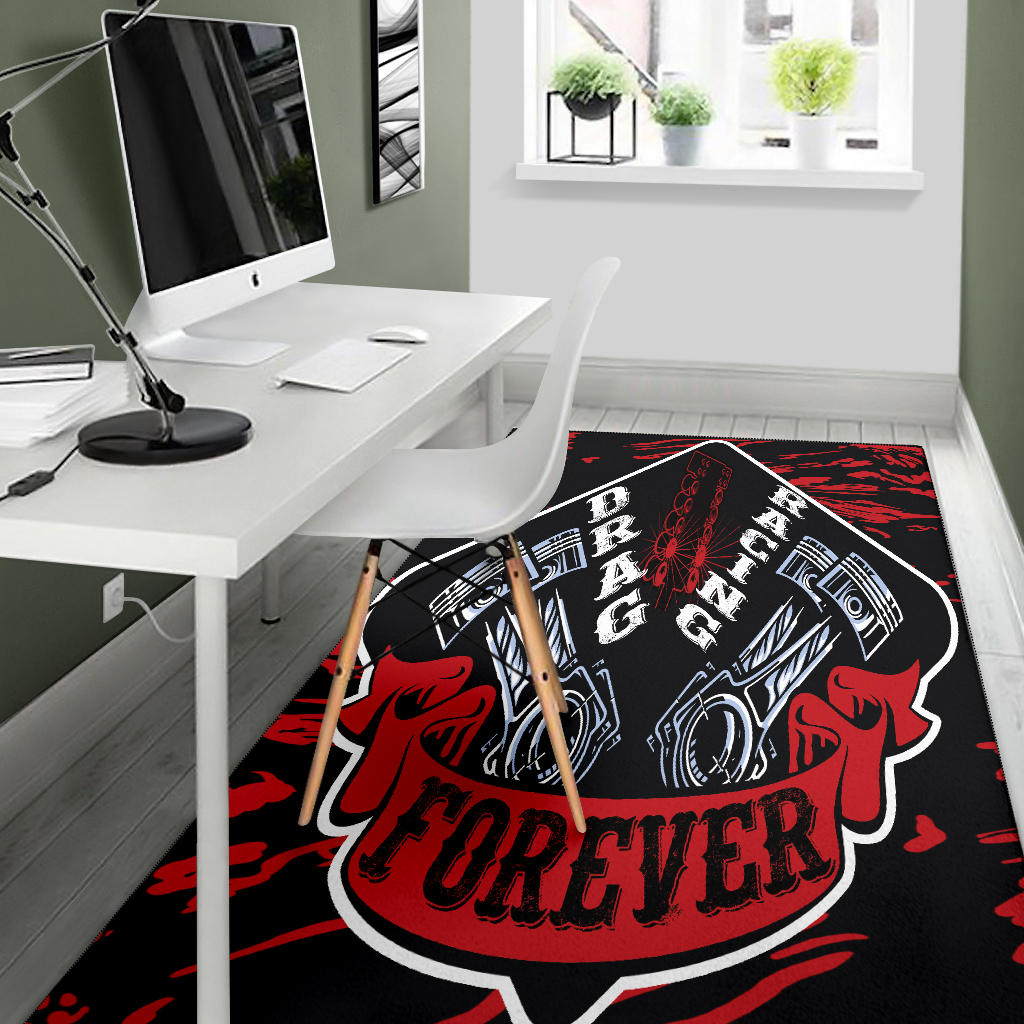 Drag Racing Forever Rug