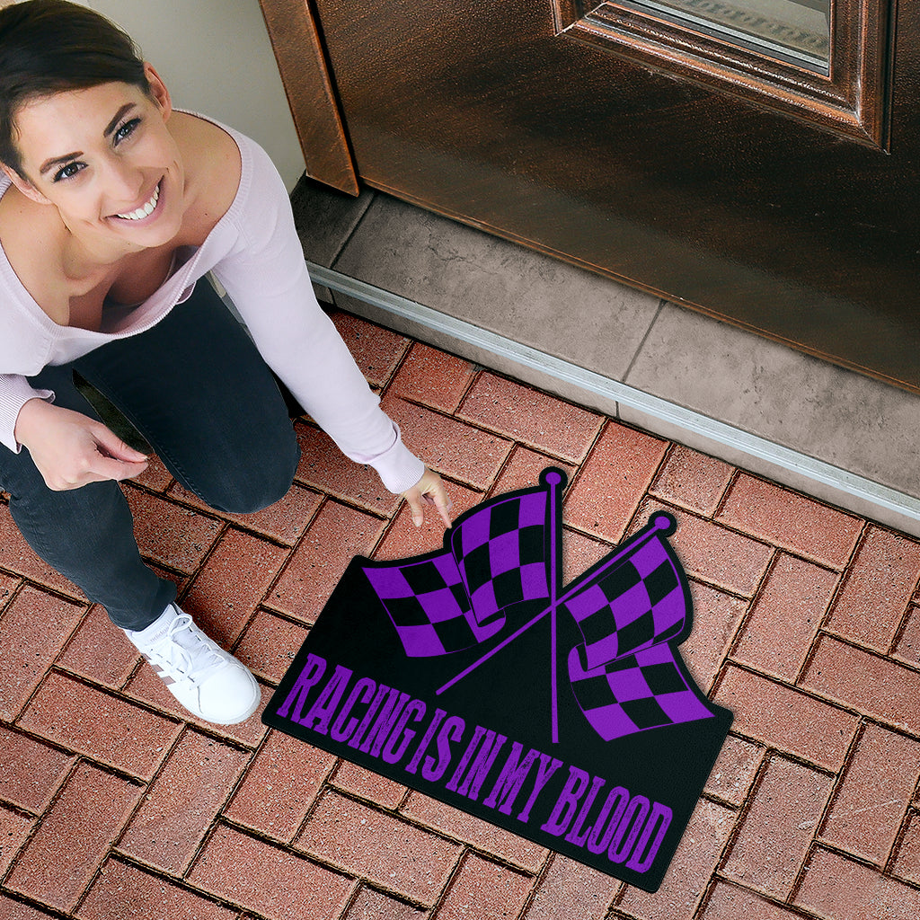 Racing Shaped Door Mats