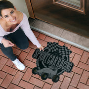 Custom shaped sprint car non-wing door mat