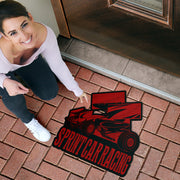 Custom shaped sprint car door mat