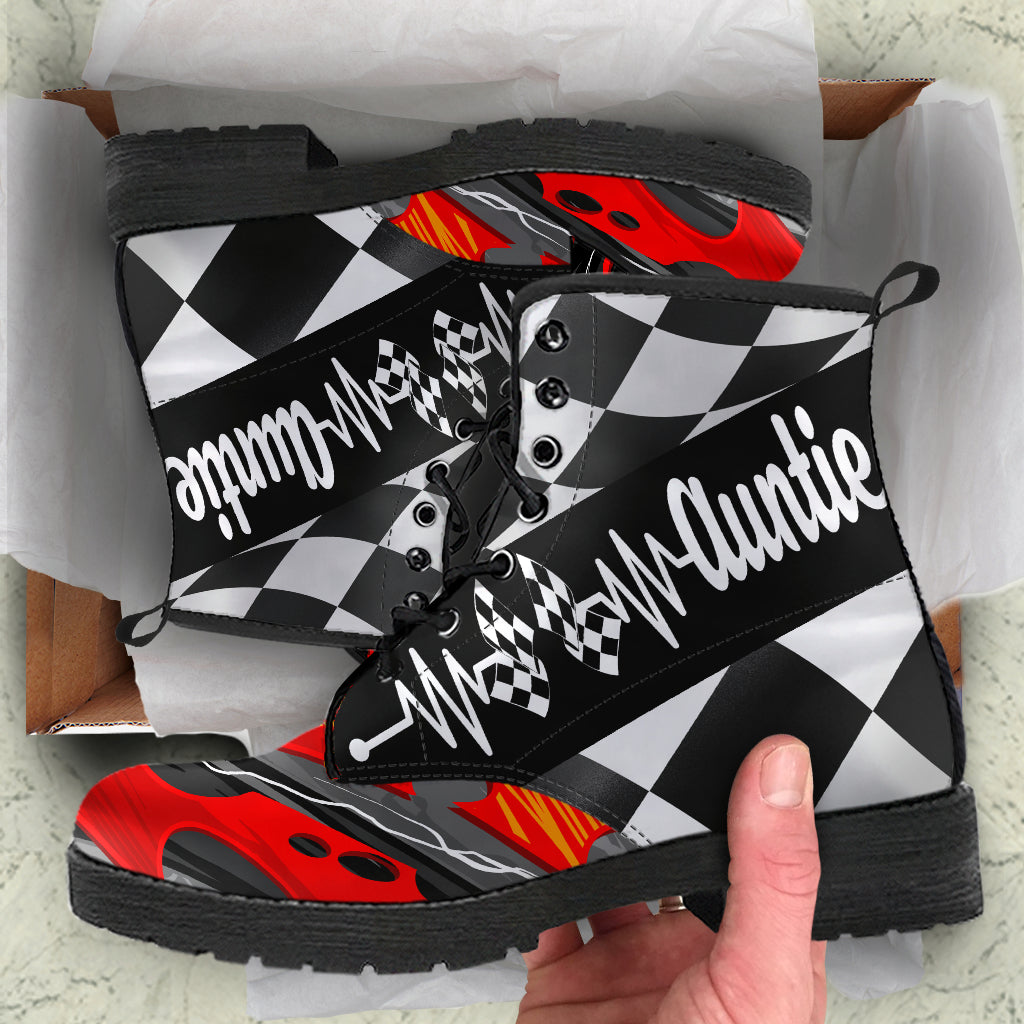 Racing Auntie Heartbeat Boots