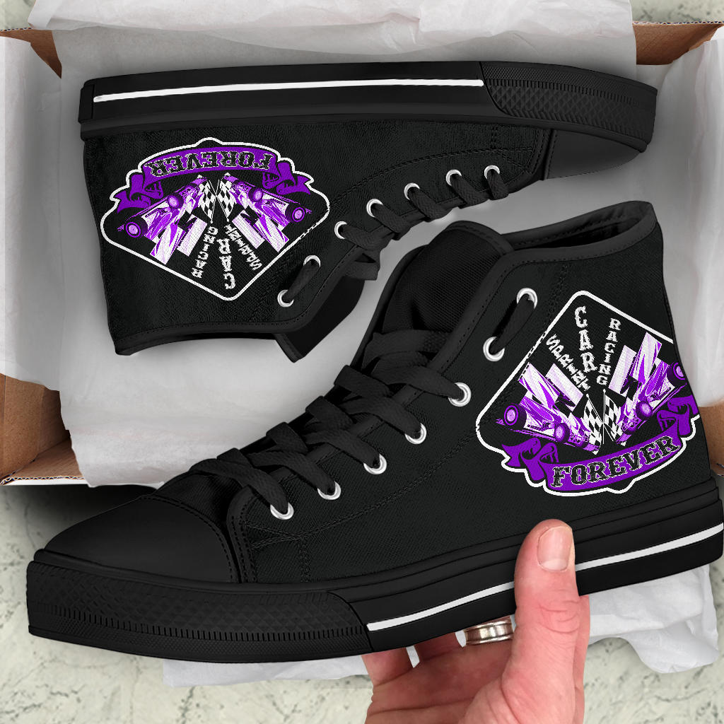 Sprint Car Racing High Top Shoes
