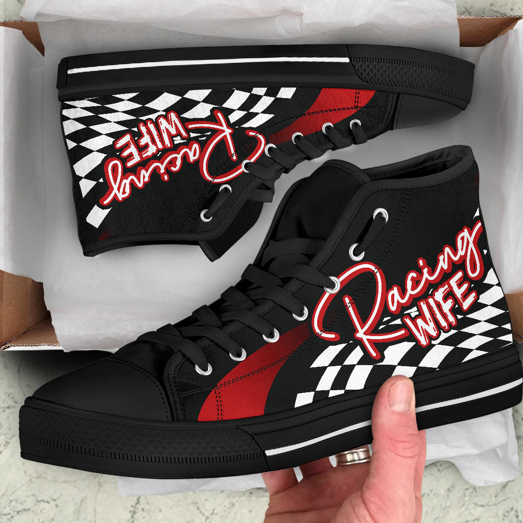 Racing Wife High Top Shoes