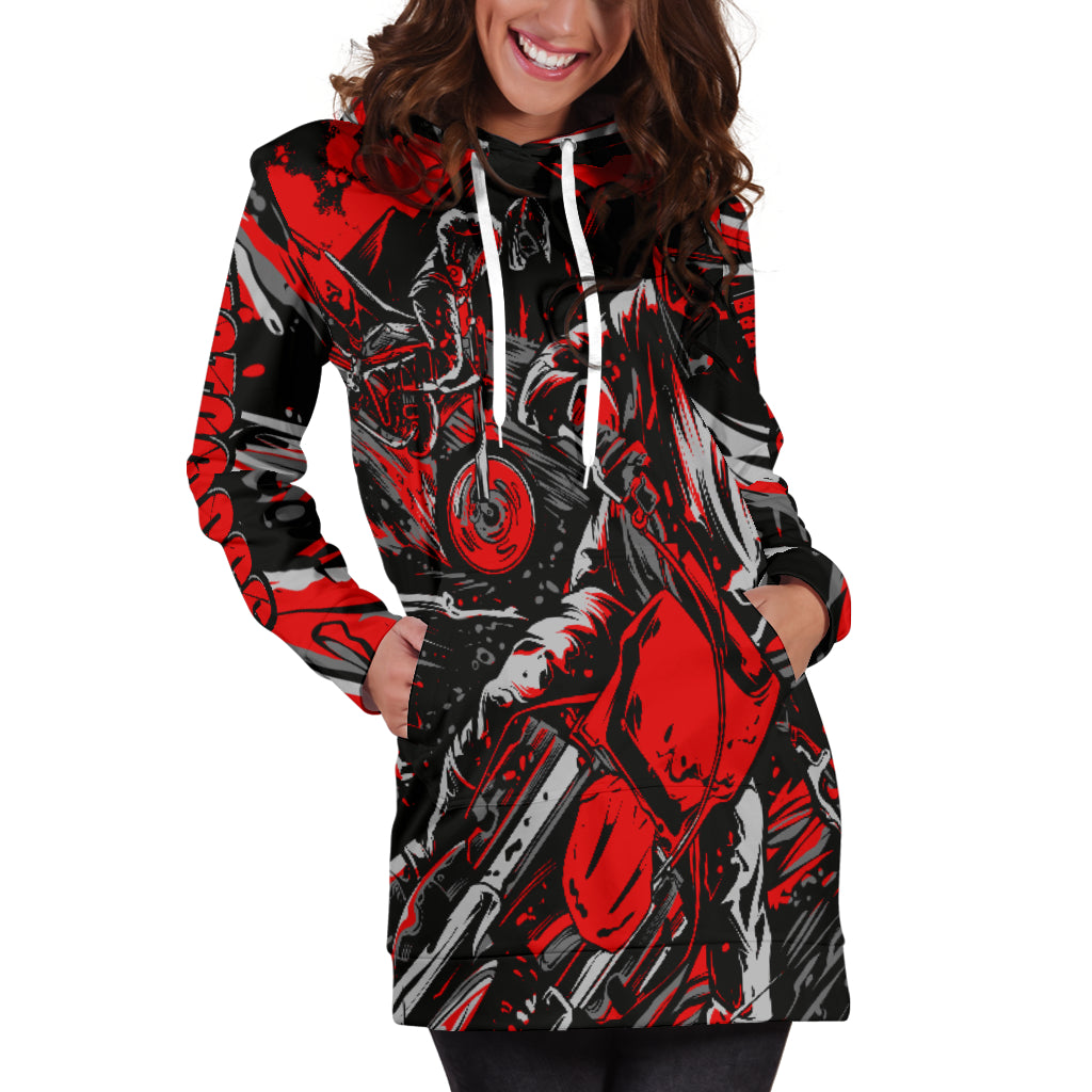 Motocross Hoodie Dress