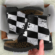 Racing Checkered Boots